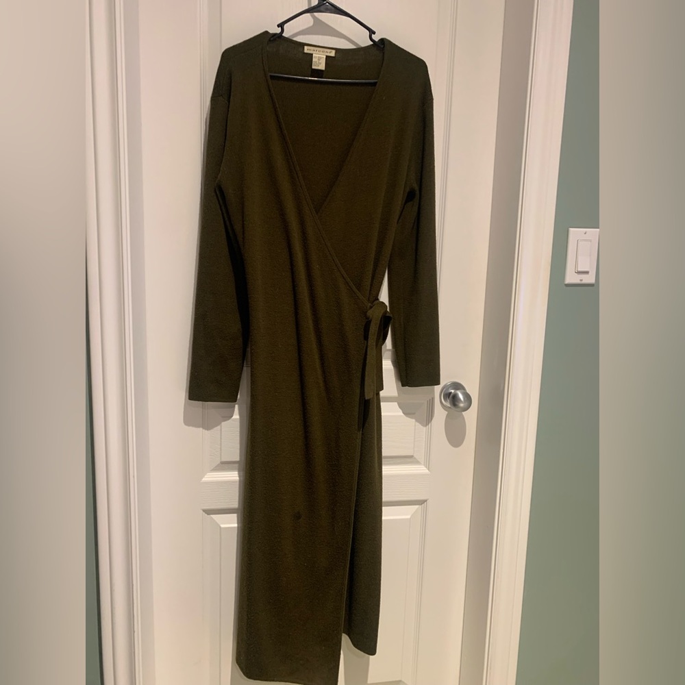 Marconi wrap knit dress